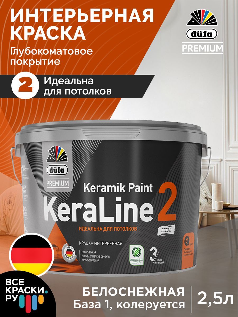 DufaPremium ВД краска KeraLine 2 база1 2,5л