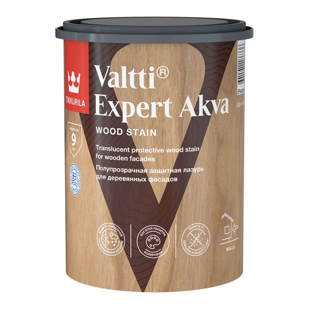 Tikkurila Антисептик VALTTI EXPERT AKVA палисандр 0,9л