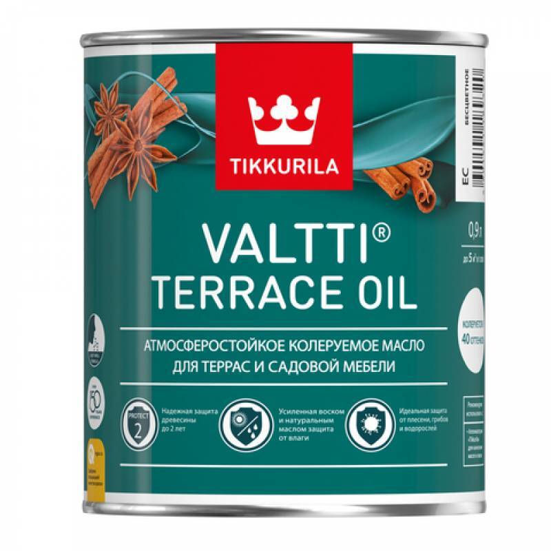 Tikkurila Масло для террас VALTTI TERRACE OIL EC 0,9л