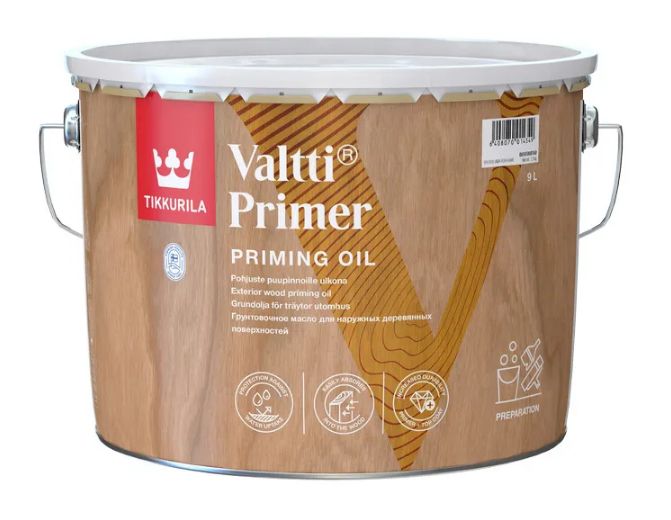 Tikkurila Антисептик грунт. VALTTI PRIMER (POHJUSTE) бесцв 9л