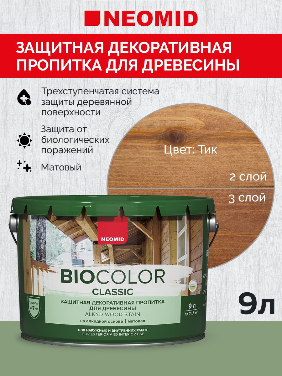 Neomid Пропитка BIO COLOR CLASSIC Тик (9л)