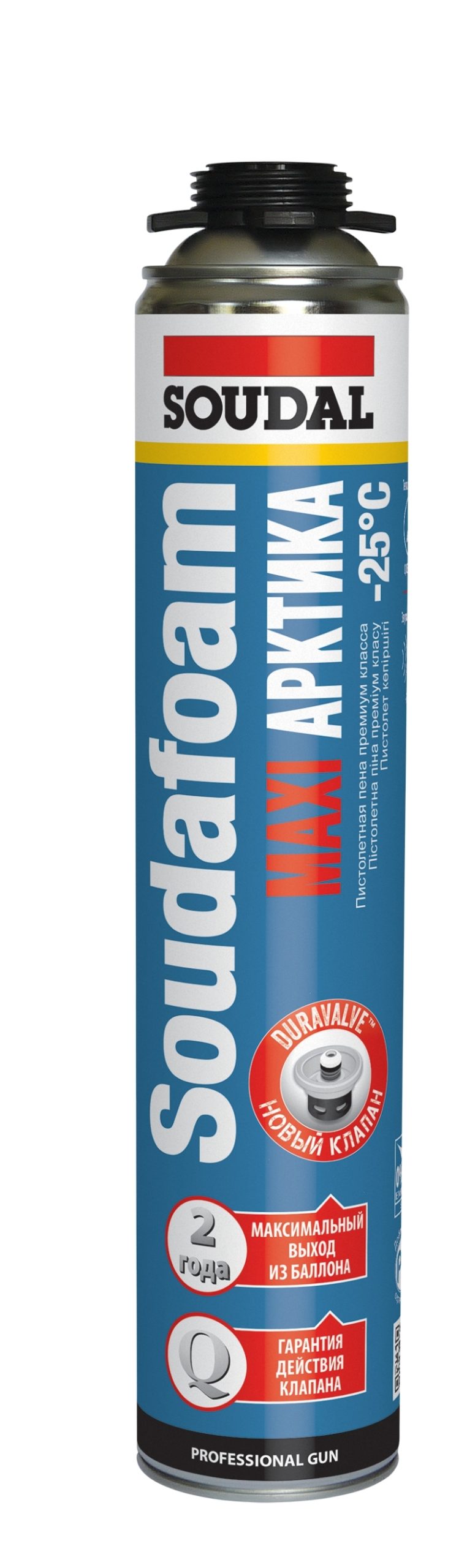 Soudal Пена пистолетная АРКТИКА -25*С MAXI 70л. 12*870 мл 121625