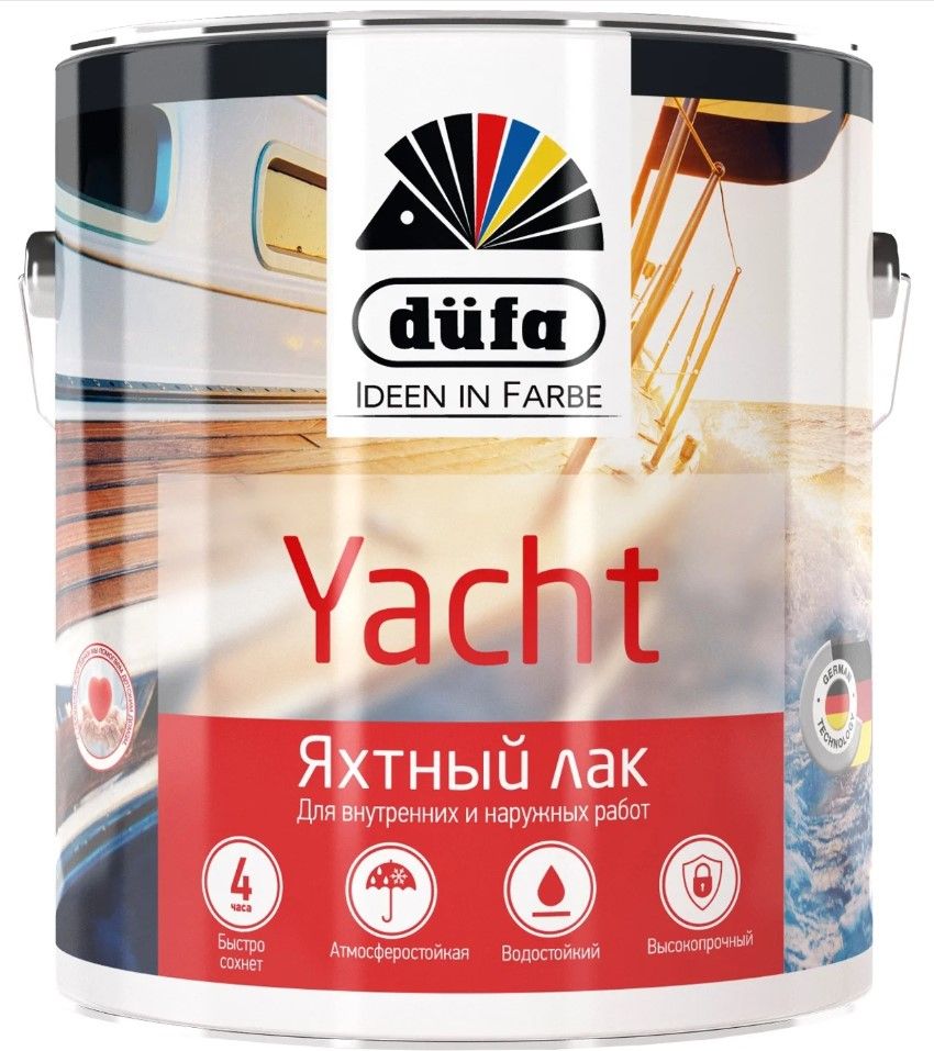 Dufa Лак YACHT яхтный полуматовый 2л