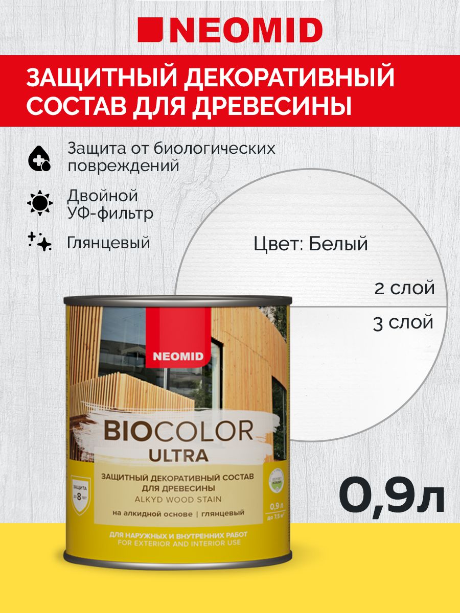 Neomid Пропитка BIO COLOR ULTRA Белый (0,9л)