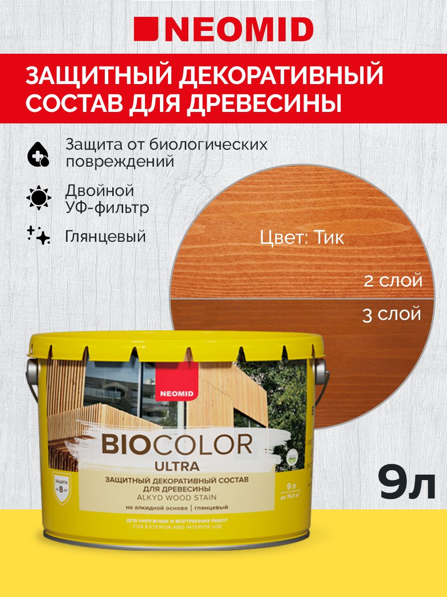 Neomid Пропитка BIO COLOR ULTRA Тик (9л)