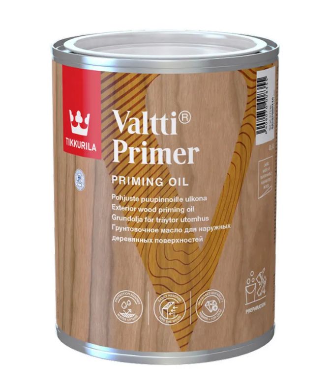 Tikkurila Антисептик грунт. VALTTI PRIMER (POHJUSTE) бесцв 0.9л