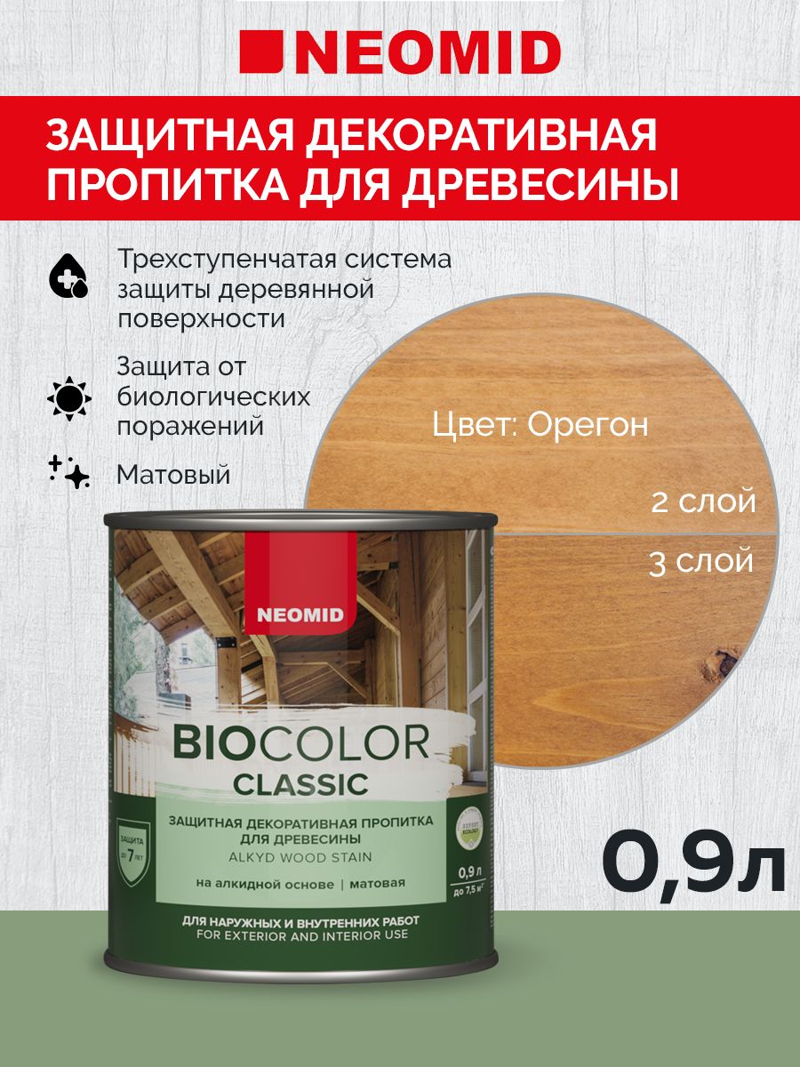 Neomid Пропитка BIO COLOR CLASSIC Орегон (0,9л)