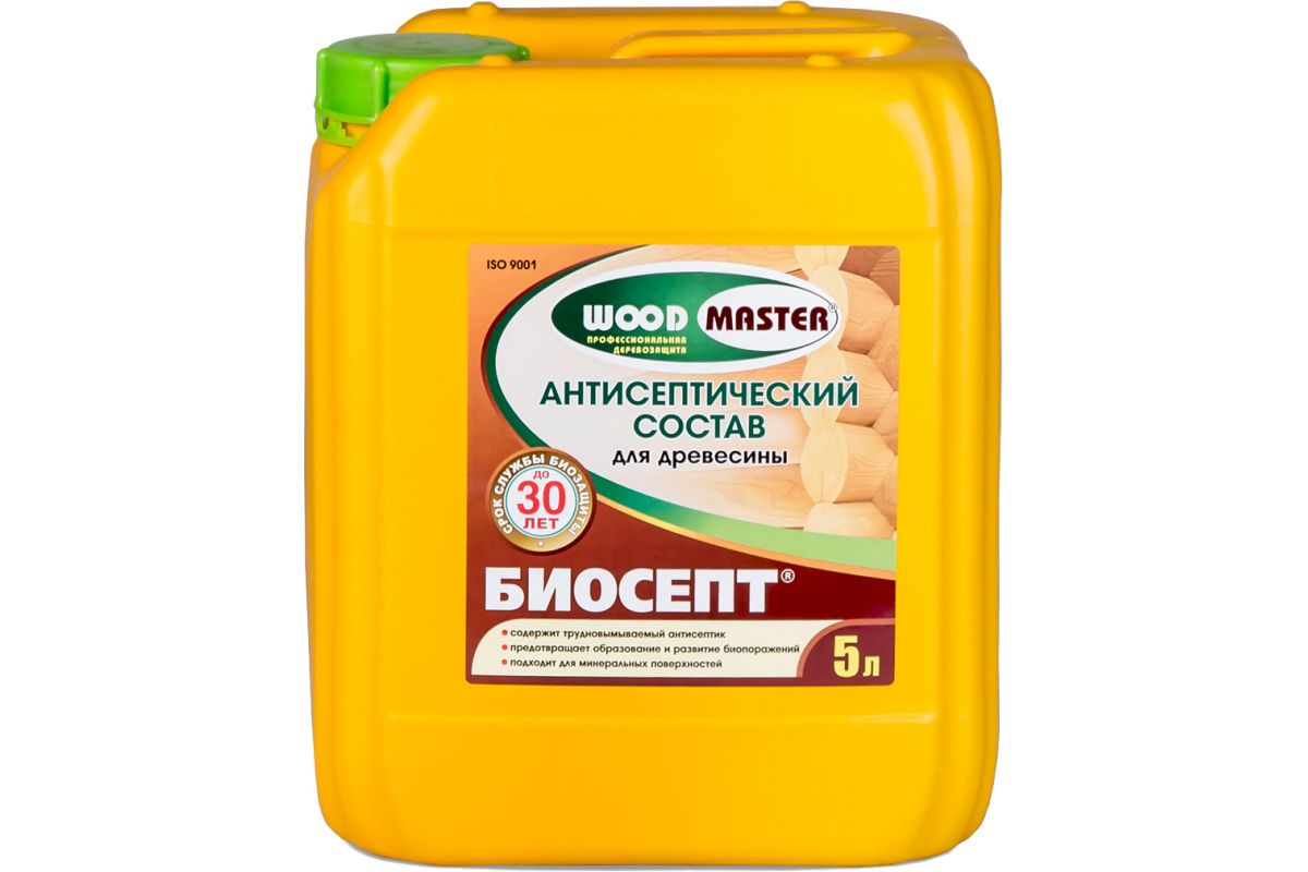 WoodMaster Биосепт антисептический состав для древесины, 5 кг (5шт/уп)