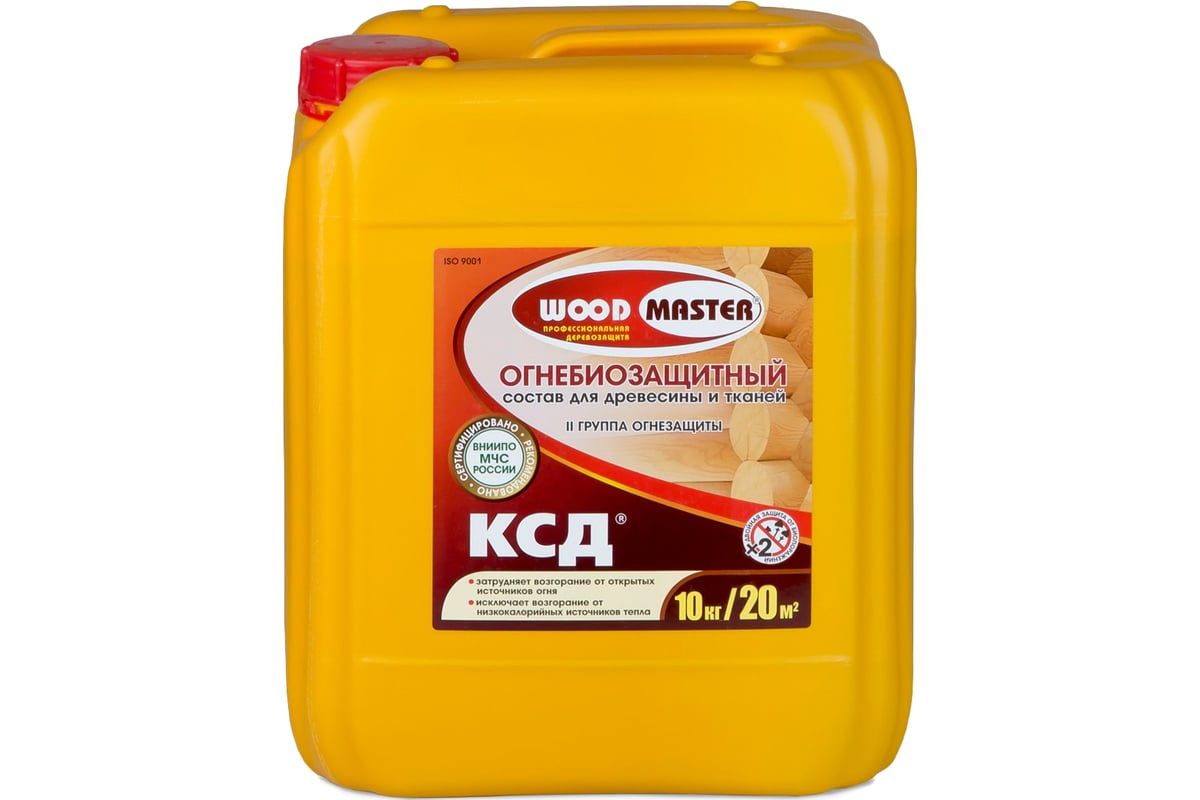 WOODMaster Огнебиозащитный состав для древесины КСД (II группа), 10 кг