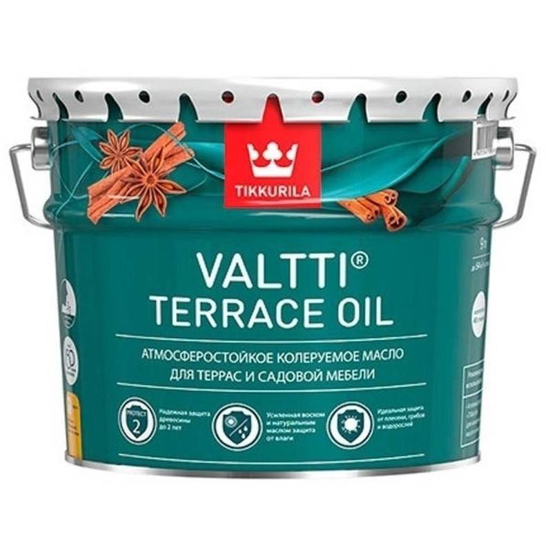 Tikkurila Масло для террас VALTTI TERRACE OIL EC 9л**