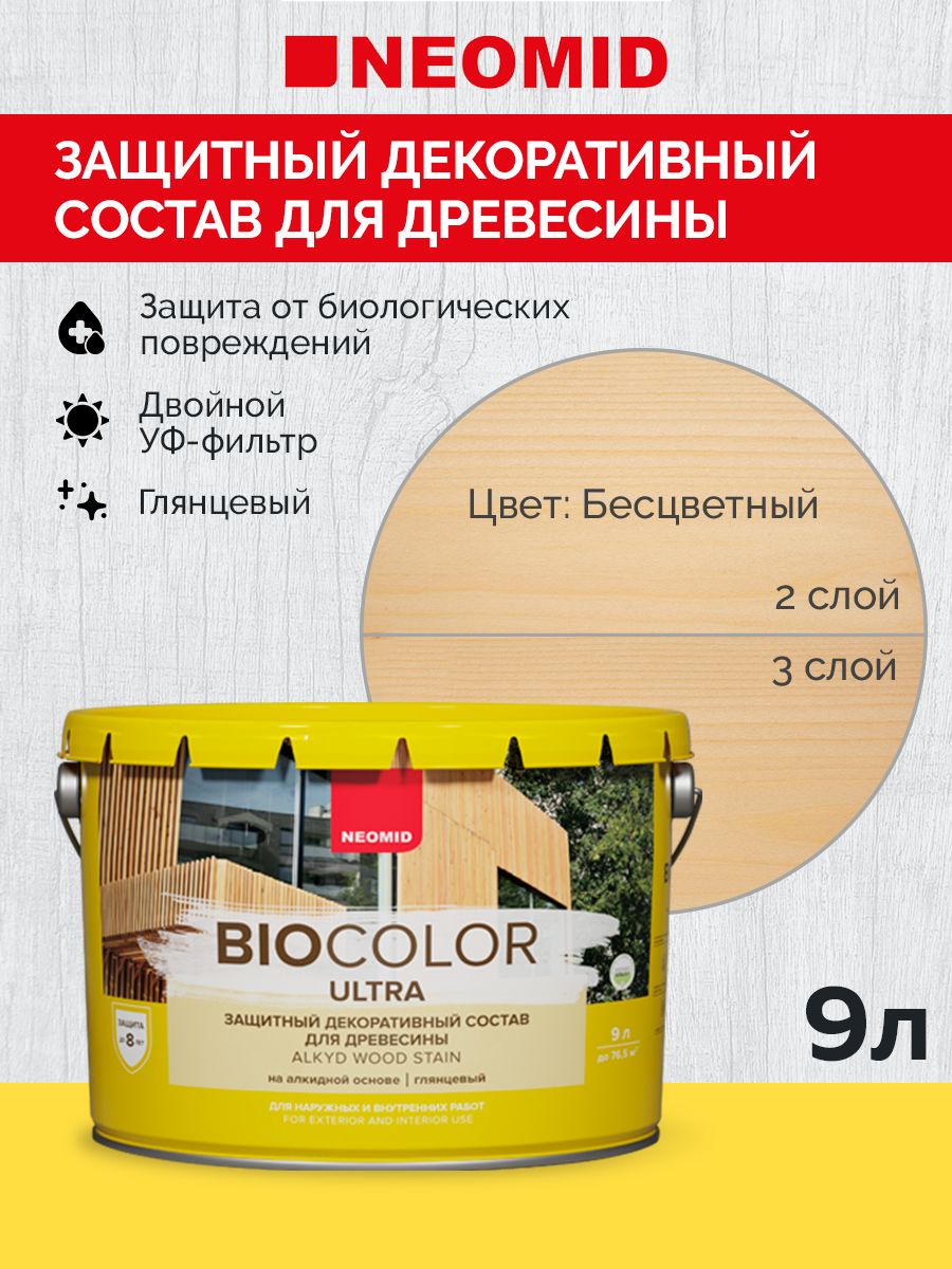 Neomid Пропитка BIO COLOR ULTRA Бесцветный (9л)