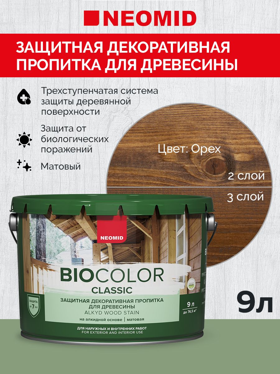 Neomid Пропитка BIO COLOR CLASSIC Орех (9л)