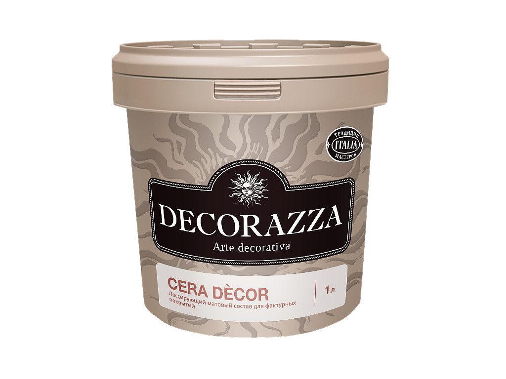 DECORAZZA  CERA DECOR (лессирующий матовый состав на основе воска)  0.9 кг