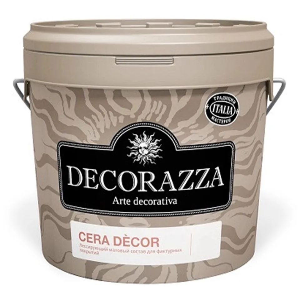 DECORAZZA  CERA DECOR (лессирующий матовый состав на основе воска)  2.3 кг